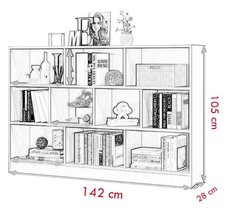 Kệ Sách Phòng Khách  Bingo