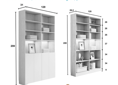 Tủ Sách Gia Đình Nest