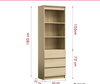 Tủ sách bằng gỗ thiết kế đa năng tiện lợi TS-02
