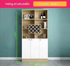 Tủ Rượu Hiện Đại Thiết Kế Tiện Dụng Akako-I