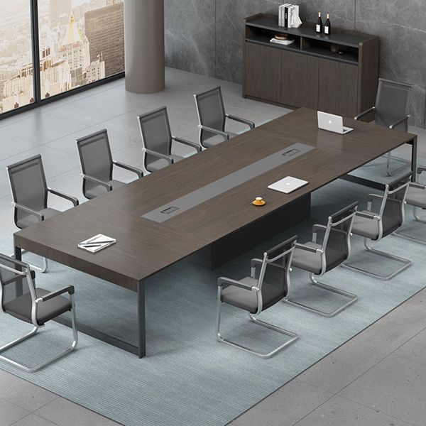 Bàn Họp Gỗ Chân Sắt Thiết Kế Đơn Giản BC-01