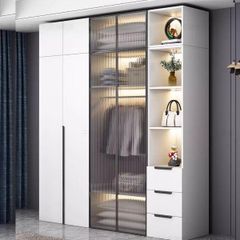 Tủ Áo Cánh Kính Khung Nhôm Sang Trọng TQA-084