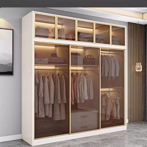 Tủ Quần Áo Nhôm Kính Hiện Đại TQA-086