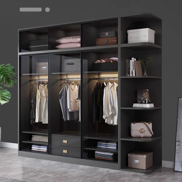 Tủ Quần Áo Nhôm Kính Hiện Đại TQA-085