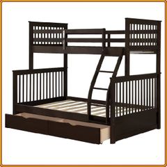 Giường 3 Tầng K.Bed Gỗ Tự Nhiên (1m-1m4-1m)