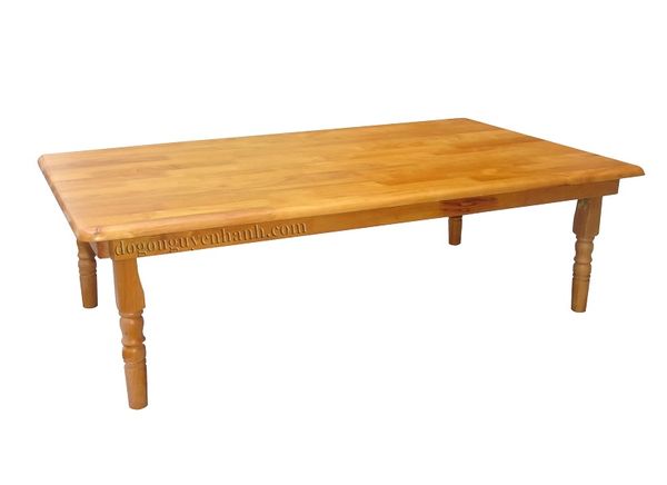 Bàn Trà Chân Tiện (70cm x 120cm)