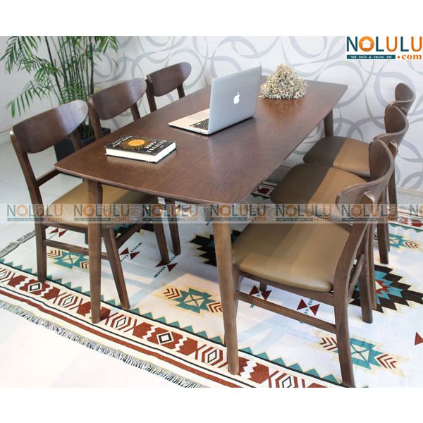 Bộ Bàn Ăn MANGO 6 Ghế (Vàng)