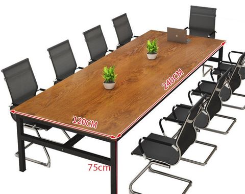 Bàn Họp Gỗ Chân Sắt Thiết Kế Đơn Giản BC-02