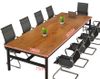 Bàn Họp Gỗ Chân Sắt Thiết Kế Đơn Giản BC-02