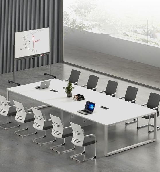 Bàn Họp Gỗ Chân Sắt Thiết Kế Đơn Giản BC-09