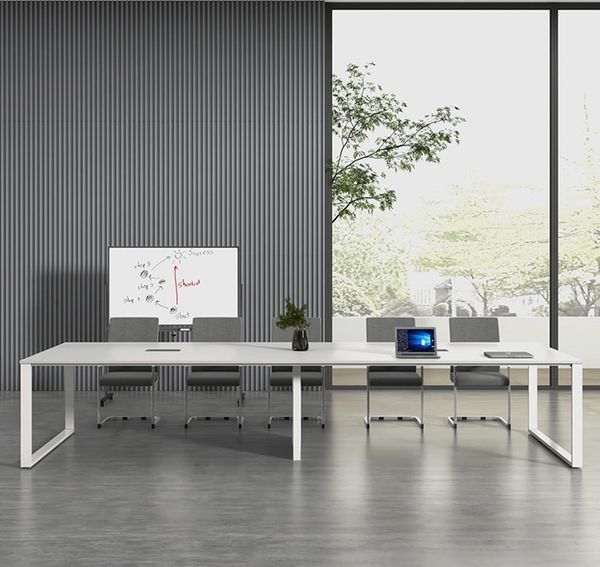 Bàn Họp Gỗ Chân Sắt Thiết Kế Đơn Giản BC-09