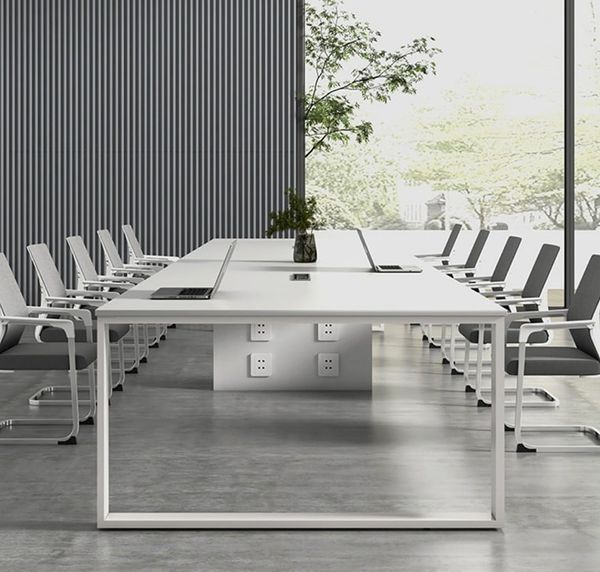 Bàn Họp Gỗ Chân Sắt Thiết Kế Đơn Giản BC-09