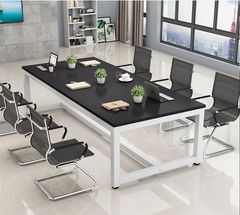 Bàn Họp Gỗ Chân Sắt Thiết Kế Đơn Giản BC-04