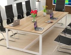 Bàn Họp Gỗ Chân Sắt Thiết Kế Đơn Giản BC-04