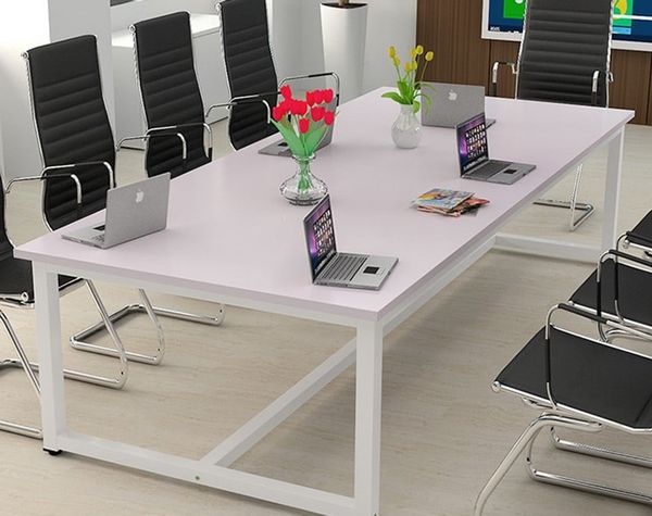 Bàn Họp Gỗ Chân Sắt Thiết Kế Đơn Giản BC-04