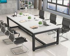 Bàn Họp Gỗ Chân Sắt Thiết Kế Đơn Giản BC-04