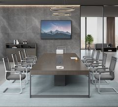 Bàn Họp Gỗ Chân Sắt Thiết Kế Đơn Giản BC-01