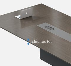 Bàn Họp Gỗ Chân Sắt Thiết Kế Đơn Giản BC-01