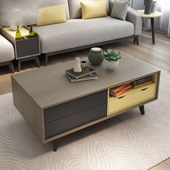 Bàn trà gỗ phòng khách gia đình tiện dụng GHS-4687