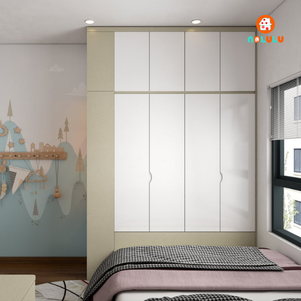 Thiết kế nội thất phòng ngủ bé gái hiện đại Nolulu - BG002