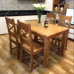 Bộ Bàn Ăn 4 Ghế NO-21 Gỗ Sồi
