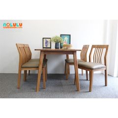Bộ Bàn Ăn BINGO 4 Ghế Gỗ Tự Nhiên