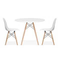 Bộ Bàn Tròn Veron 2 Ghế (Trắng)