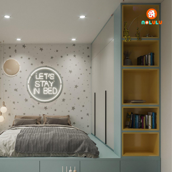 Thiết kế nội thất phòng ngủ bé trai hiện đại  Nolulu - BT001