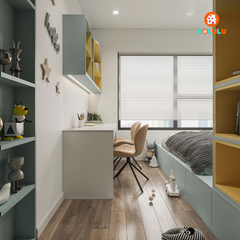 Thiết kế nội thất phòng ngủ bé trai hiện đại  Nolulu - BT001