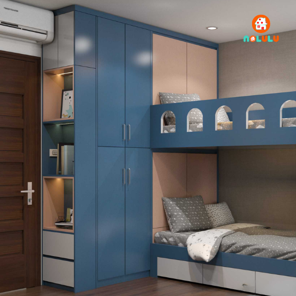 Thiết kế nội thất phòng ngủ bé trai hiện đại  Nolulu - BT004