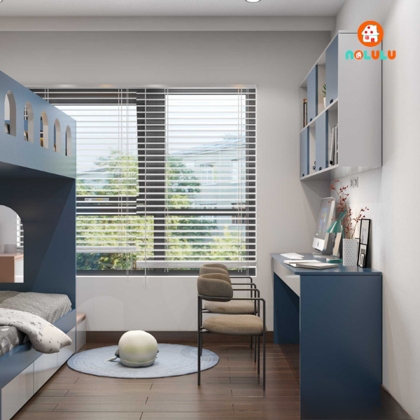 Thiết kế nội thất phòng ngủ bé trai hiện đại  Nolulu - BT004