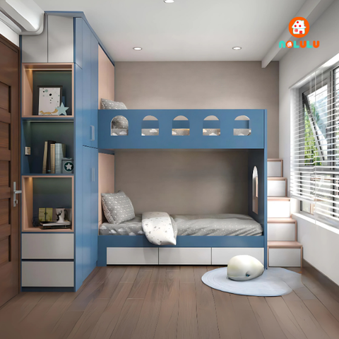 Thiết kế nội thất phòng ngủ bé trai hiện đại  Nolulu - BT004 - 01