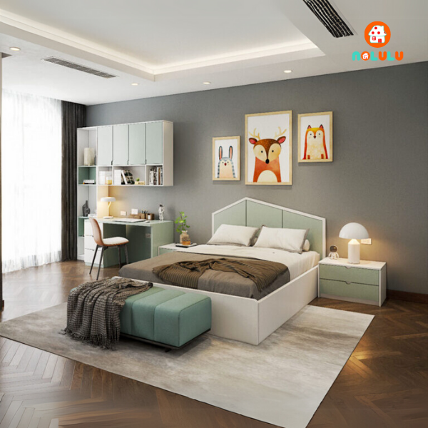 Thiết kế nội thất phòng ngủ bé trai hiện đại  Nolulu - BT006