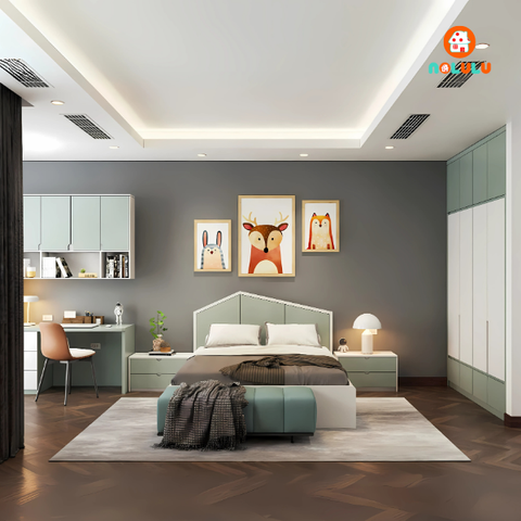 Thiết kế nội thất phòng ngủ bé trai hiện đại Nolulu - BT006 - 01