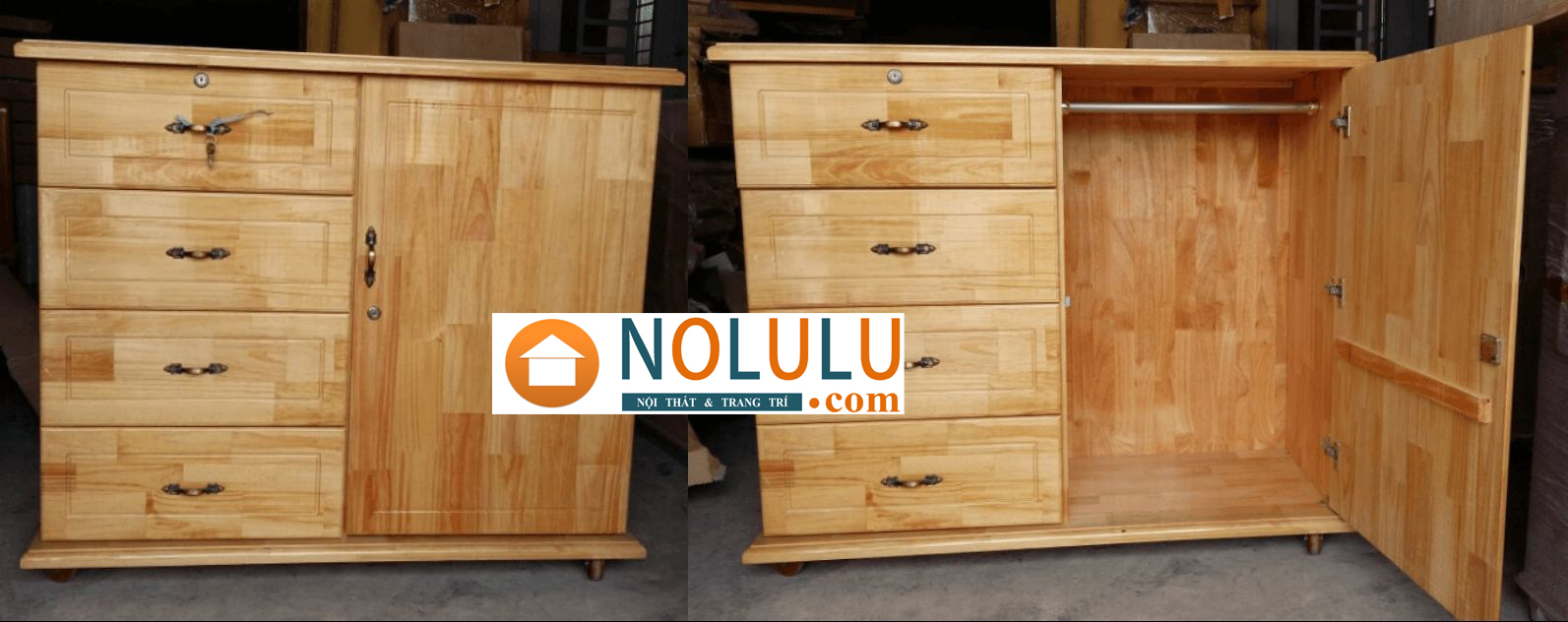 Tủ Quần Ao Gỗ Cao Su Tự Nhien 1m2 Nolulu Com Tủ Quần Ao Gỗ Cao Su Tự Nhien 1m2 Nolulu Com