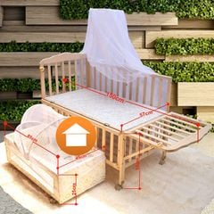 Cũi Đa Năng 3 Trong 1 C3A