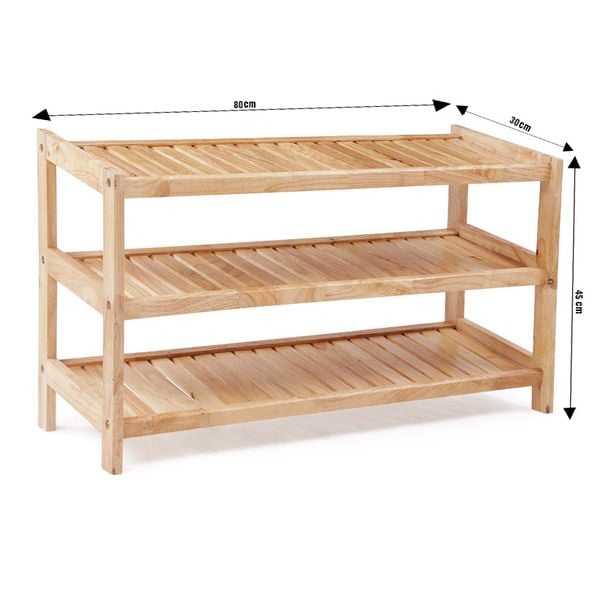 Kệ Giày Dép 3 Tầng Rộng 80cm