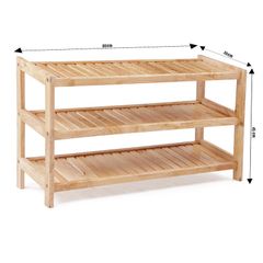 Kệ Giày Dép 3 Tầng Rộng 80cm
