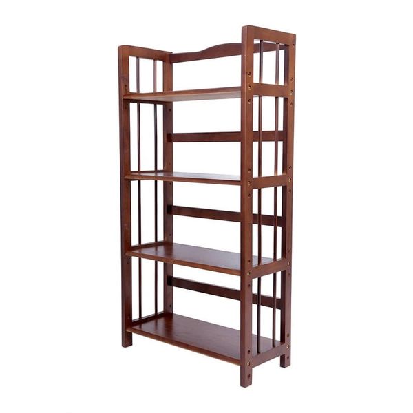 Kệ Sách Gỗ Tự Nhiên 4 Tầng (Rộng Từ 60cm-1m)