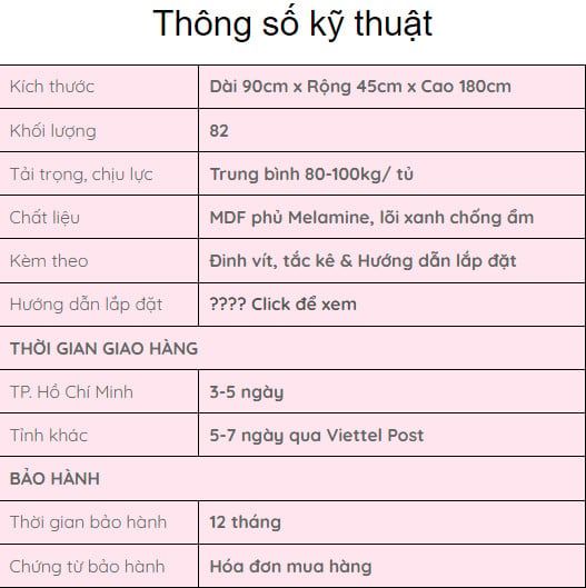 Tủ quần áo cho bé Camerons