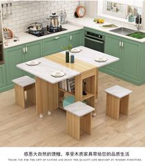 Bộ Bàn Ăn Xếp Gọn Thông Minh 4 Ghế BAX-29