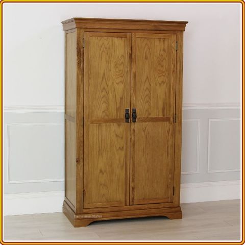 Tủ Quần Áo NO-10A Gỗ Sồi Mỹ 2 Cánh (1m05)