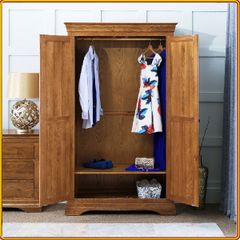 Tủ Quần Áo NO-10A Gỗ Sồi Mỹ 2 Cánh (1m05)