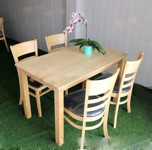 Bộ Bàn Ăn CABIN 4 Ghế (Tự Nhiên)