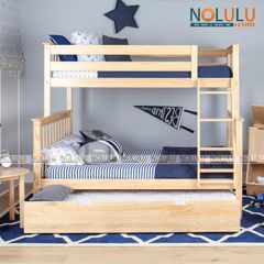 Giường 3 Tầng K.Bed Gỗ Tự Nhiên (1m-1m4-1m)