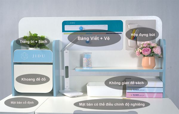 Bàn Học Thông  Minh Chống gù Cho Trẻ Em M-1112