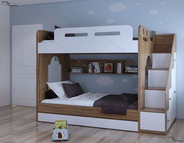 Giường Tầng Hiện Đại GT286 Đầy Đủ Kích Thước