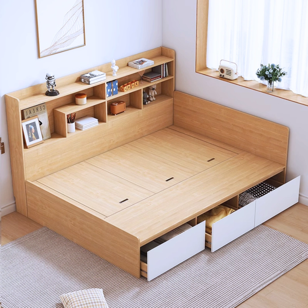 Giường Kết Hợp Giá Sách Hiện Đại Sloan