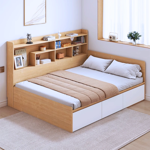 Giường Kết Hợp Giá Sách Hiện Đại Sloan