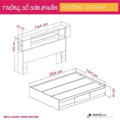 Giường ngủ phòng bé Serena